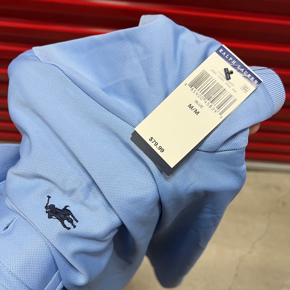 Ralph Lauren Men's Sky Blue Polo Shirt - Picture 4 of 7